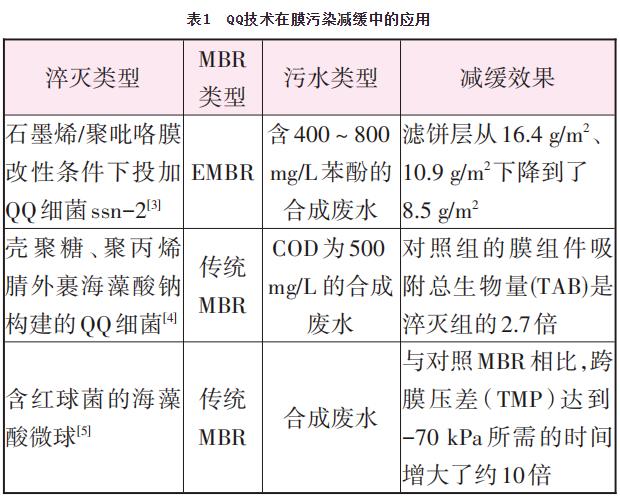生物法減緩MBR膜污染的研究進展